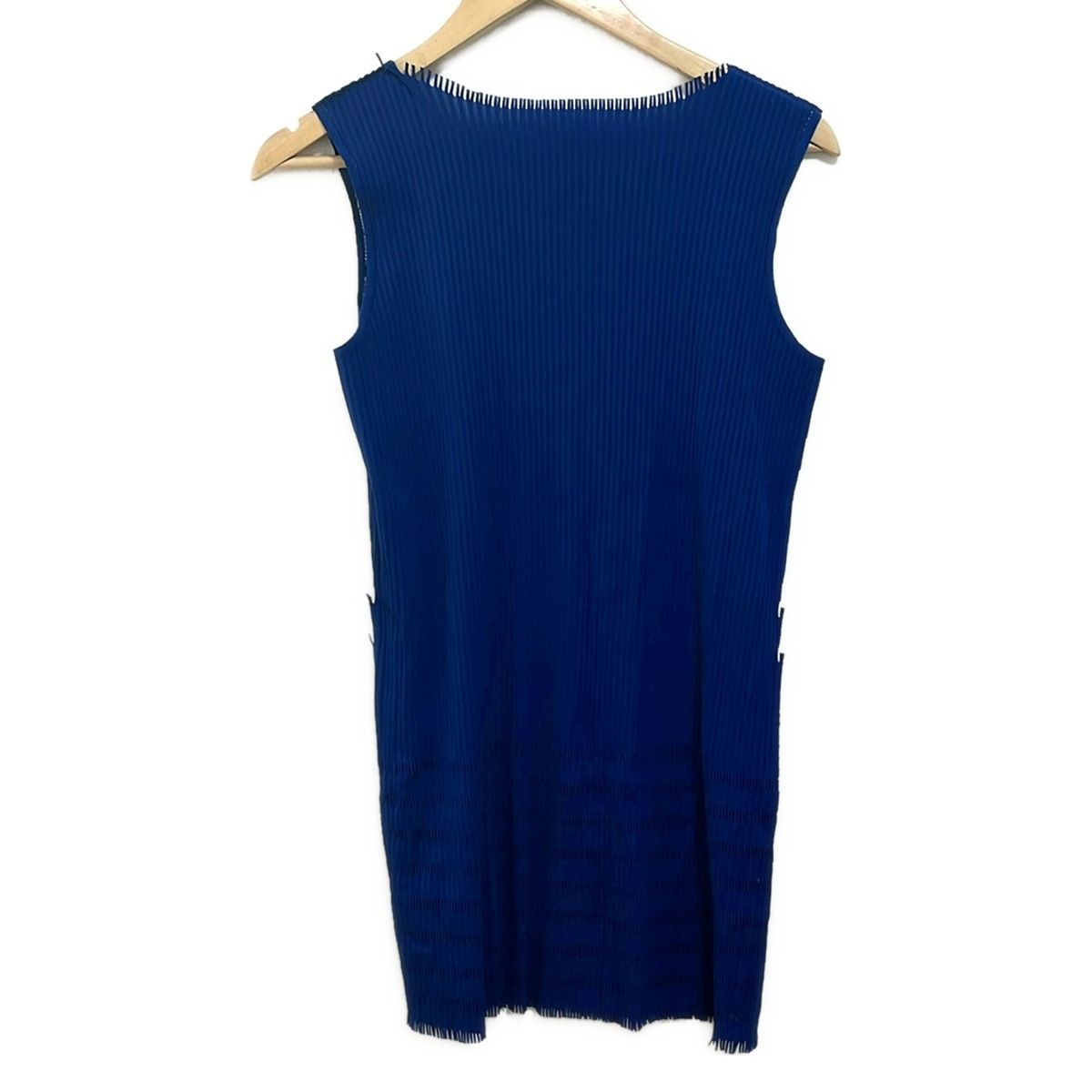 A.POC イッセイミヤケ ノースリーブカットソー サイズ3 L レディース - ブルー PLEATS PLEASE INSIDE