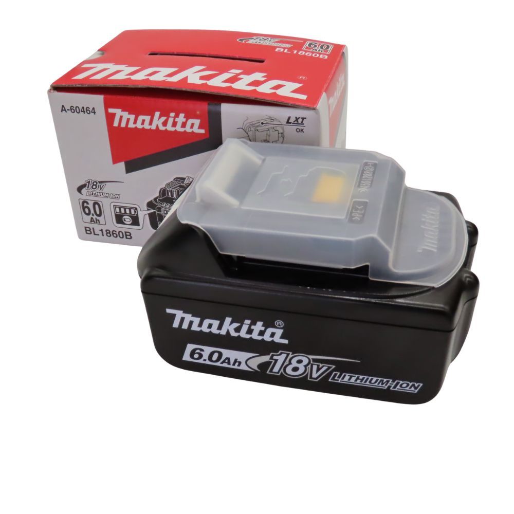 Makita マキタ リチウムイオンバッテリー 18V 6.0Ah BL1860B 替えバッテリー 交換バッテリー 残量表示付 純正バッテリー 電動工具用 バッテリーパック A2504719