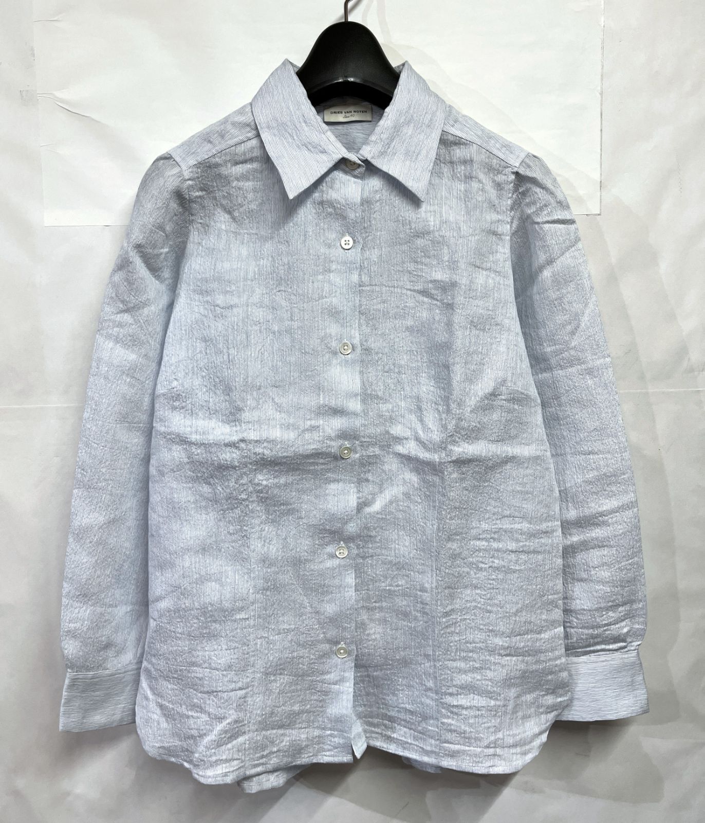 ドリスヴァンノッテン シャツ ロング シルク size 46 DRIES VAN NOTEN｜ドリスヴァンノッテン リネン コットン ブラウス