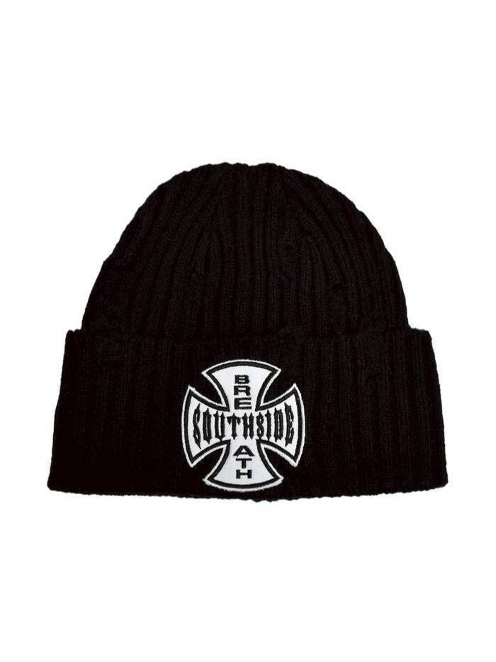 BREATH/ southside cross damage rib beanie 【公式通販】