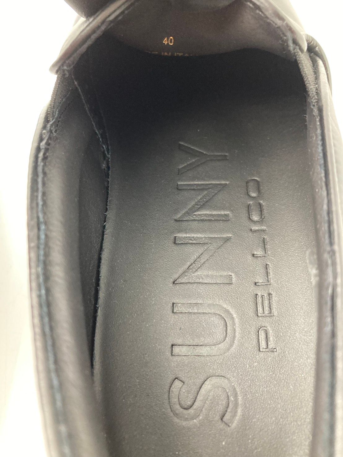 レザー スリッポン