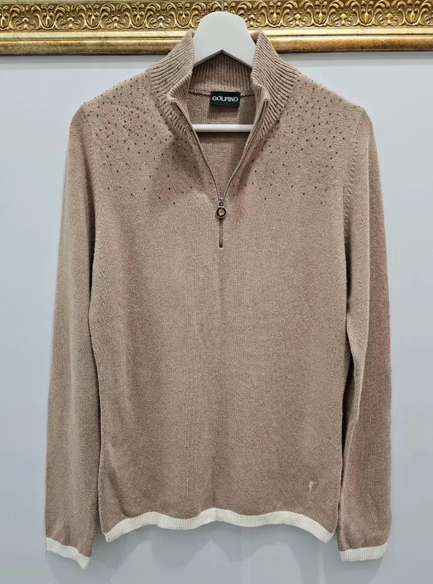 ゴルフ ハーフジップ ニット トップス