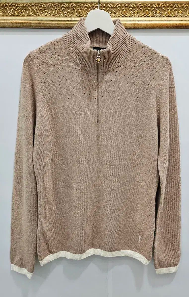 ゴルフ ハーフジップ ニット トップス