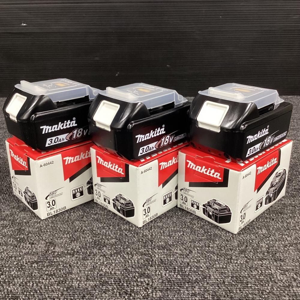 11 16までの マキタ makita BL1830B リチウムイオンバッテリー 3個セット 202