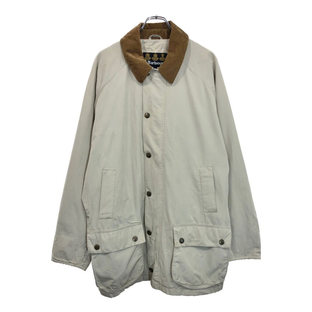 Barbour バブアー COTTON TOUCH BEAUFORT コットンタッチ ビューフォートジャケット アイボリー メンズ XL 古着 U4538