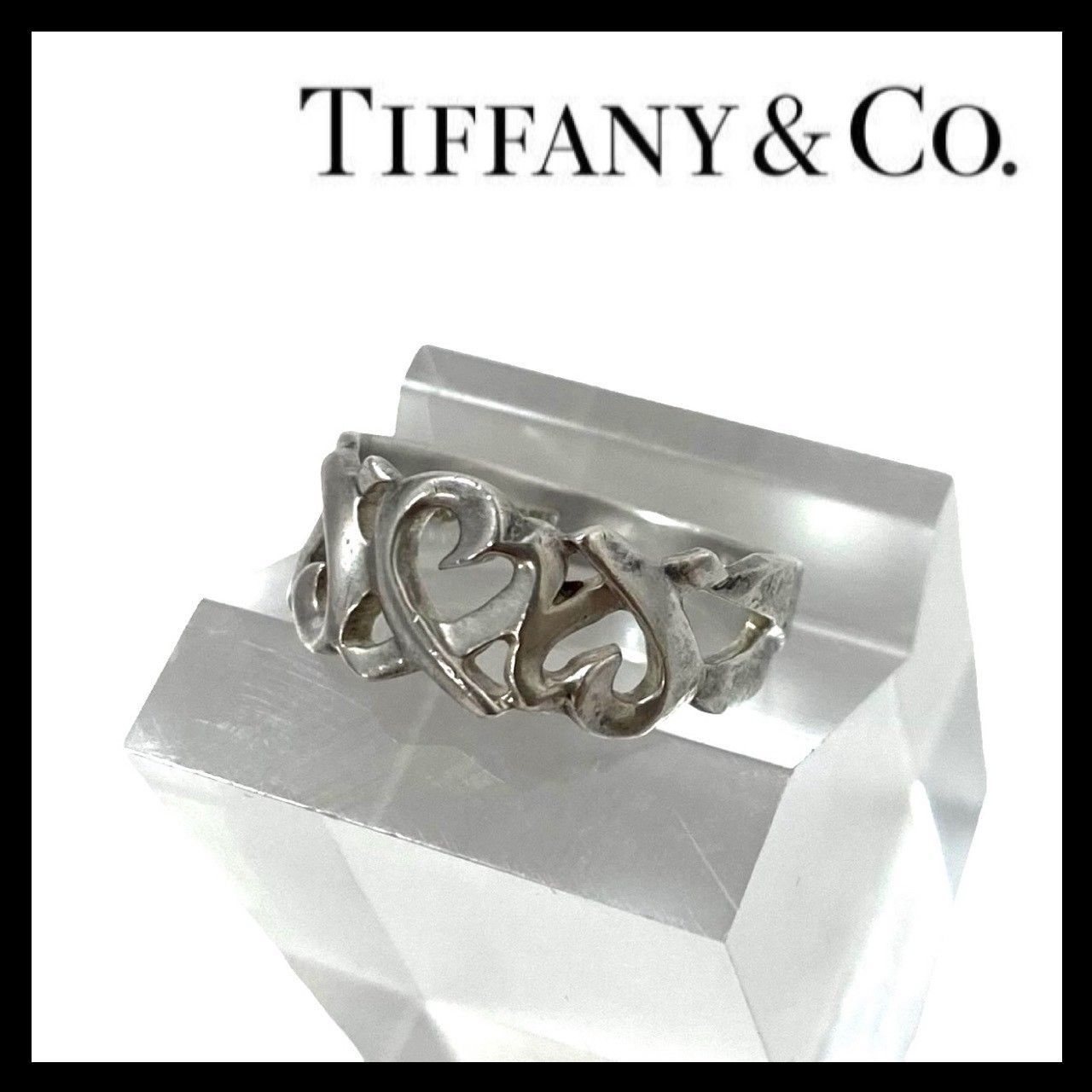 TIFFANY&Co.】トリプルラビングハート リング Paloma Picasso