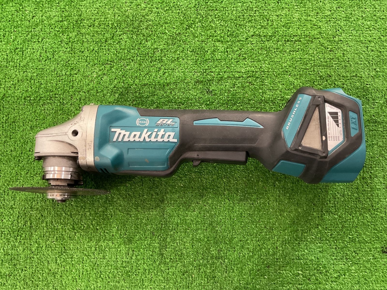 マキタ GA418D 100mm充電式ディスクグラインダ ハンドル カバー無 現状品 サ-49