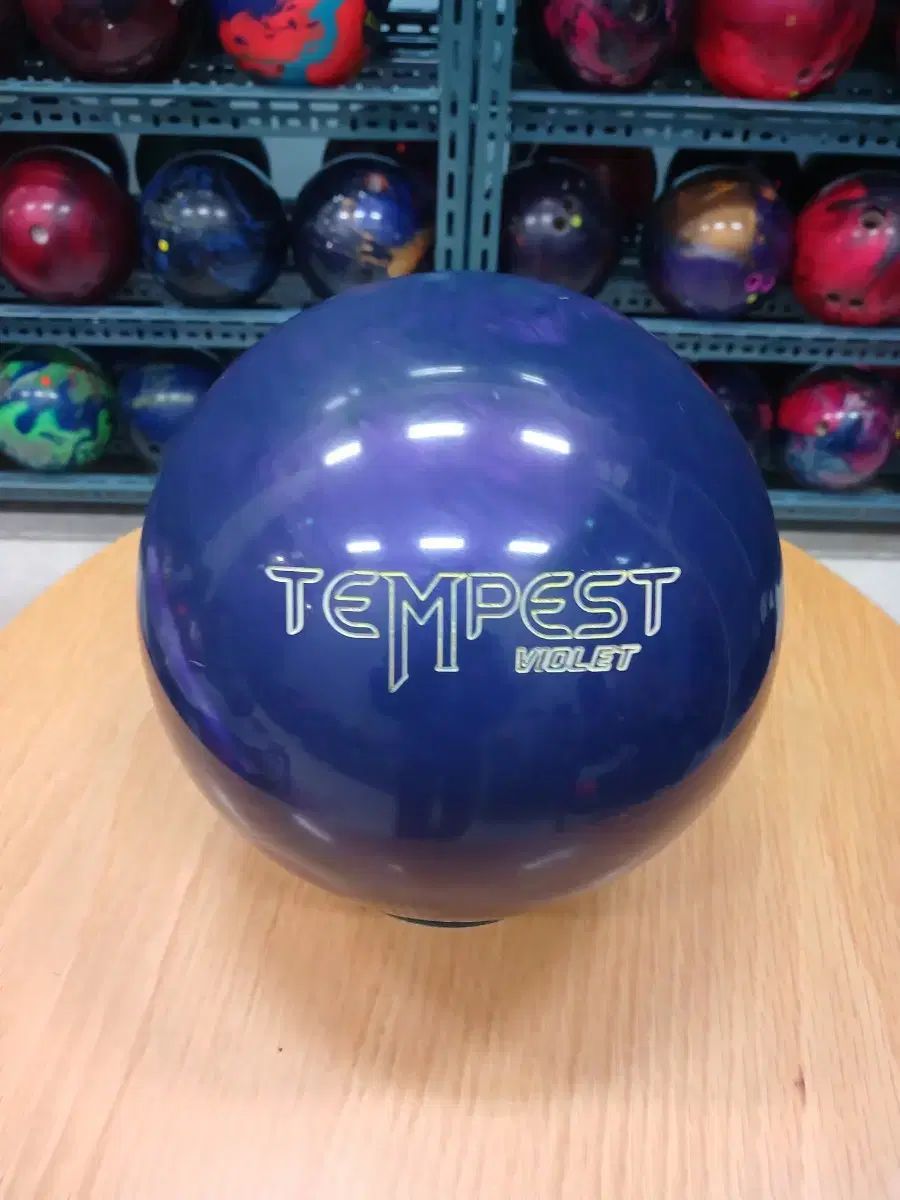 ボーリングボール 복원완 13p TEMPEST バイオレット