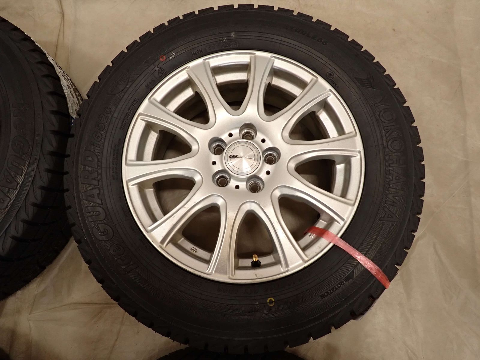  冬4本 製 会社宛 195 65 R 15 6 J 91 T ヨコハマ アイスガード IG 52 C アルミ プリウス カローラ インプレッサ NO D 6620 15インチ タイヤ ホイールセット