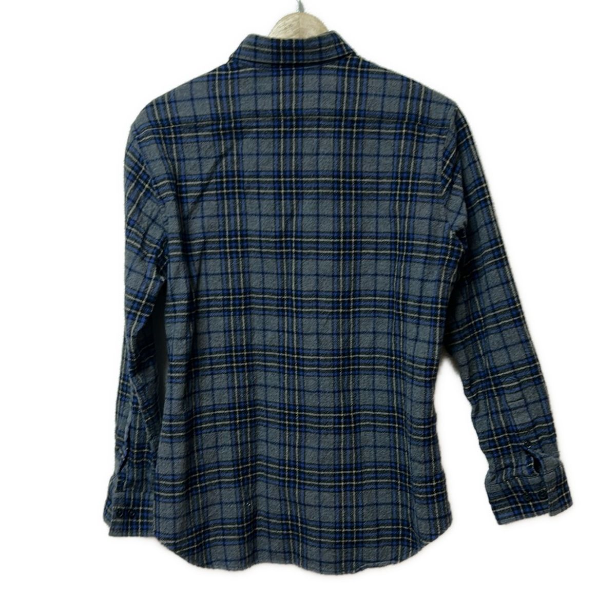 Burberry LONDON バーバリーロンドン 長袖シャツブラウス サイズM レディース - グレー×ブルー×黒 チェック柄