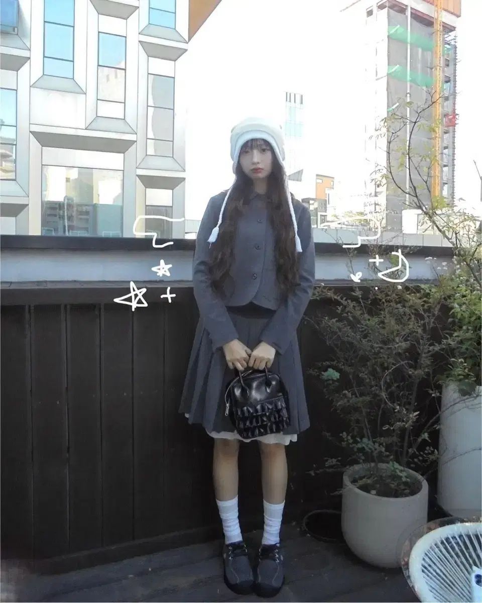 コイセイオー セットアップ グレー ジャケット スカート セット