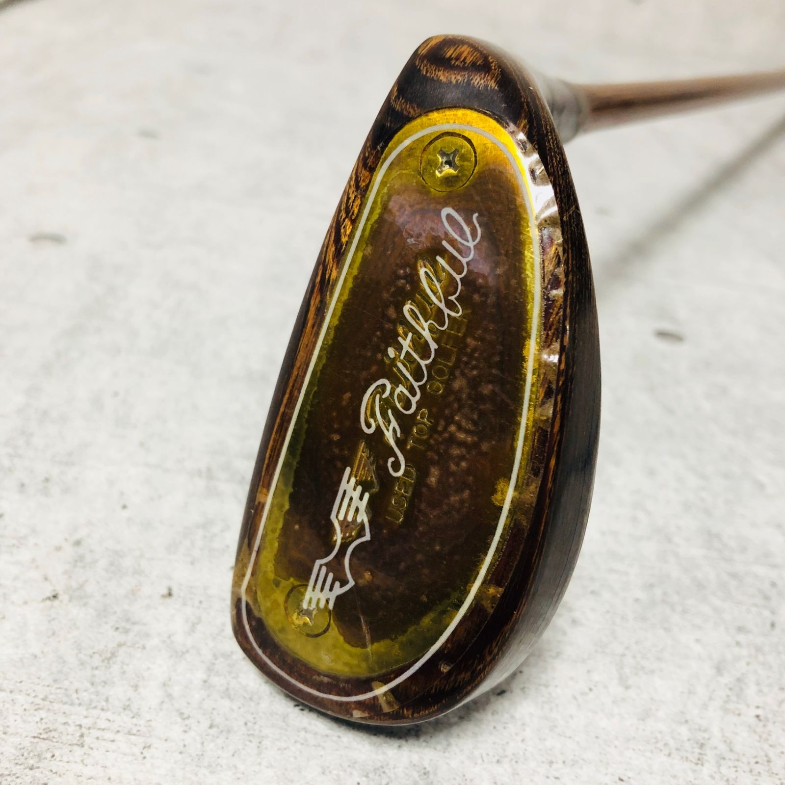 美品 Faithful フェイスフル ウッドパター ヒッコリースティック 34