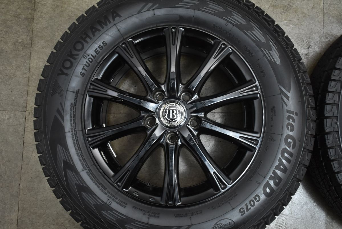バリ溝 ブランドル 16 in 6 5 J 38 PCD 114 3 ヨコハマ アイスガードG 075 215 70 R ハリアー RAV 4 クルーガー デリカD アウトランダー