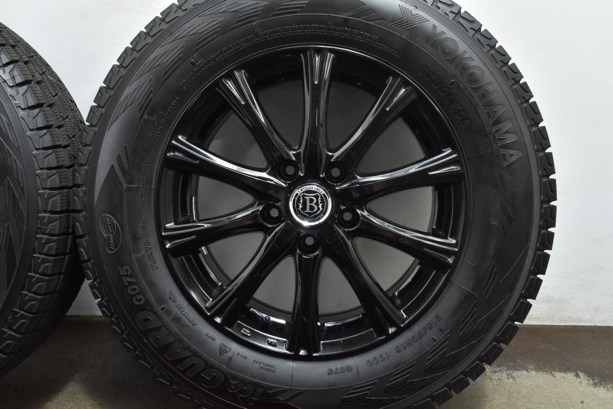  バリ溝 ブランドル 16 in 6 5 J 38 PCD 114 3 ヨコハマ アイスガードG 075 215 70 R ハリアー RAV 4 クルーガー デリカD アウトランダー 16インチ タイヤ ホイールセット