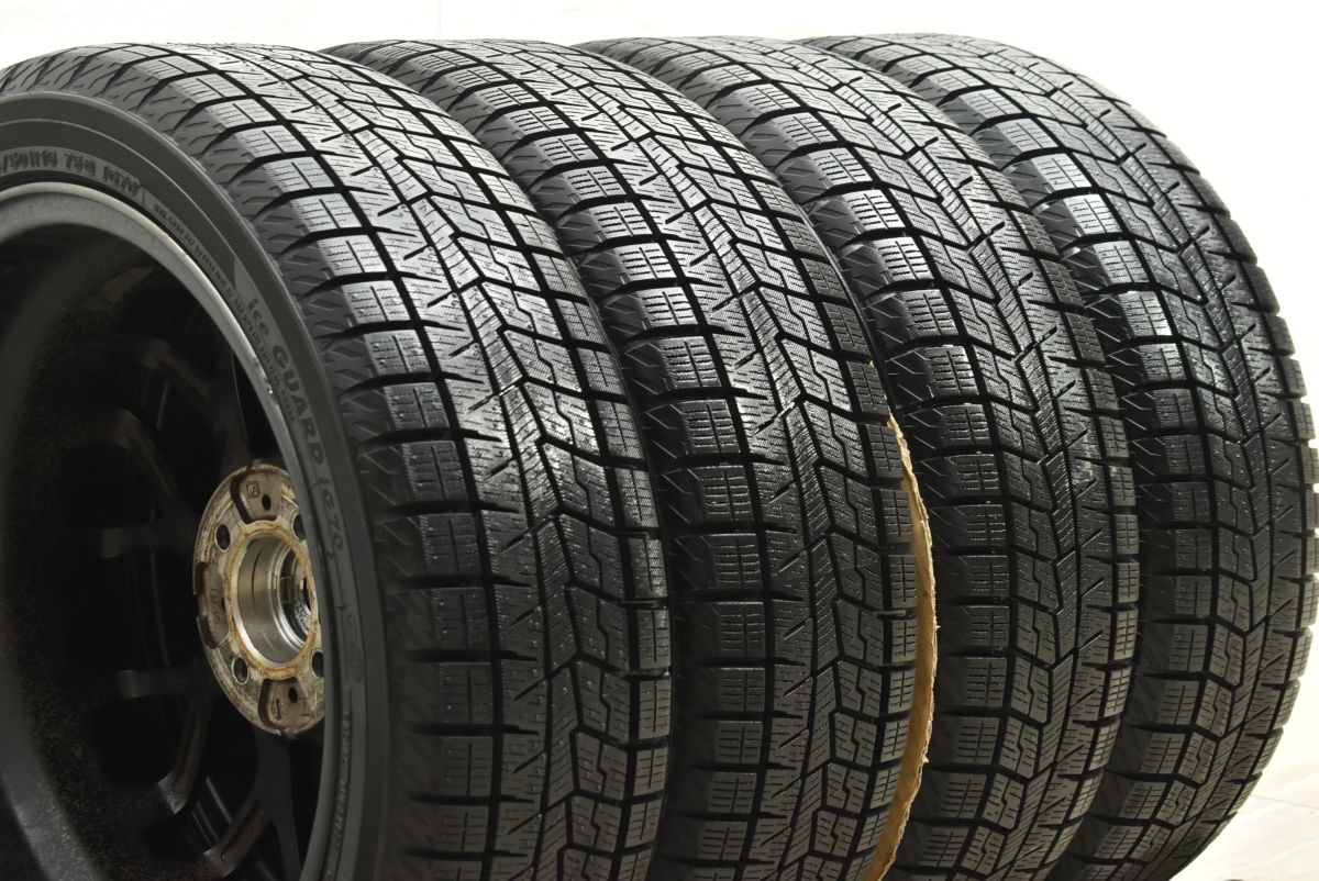  バリ溝 良好品 レオニスMX 16 in 5 J 45 PCD 100 アイスガードiG 70 165 50 R N BOX WGN ワゴンR アルト スペーシア タント ムーヴ ミラ 16インチ タイヤ ホイールセット