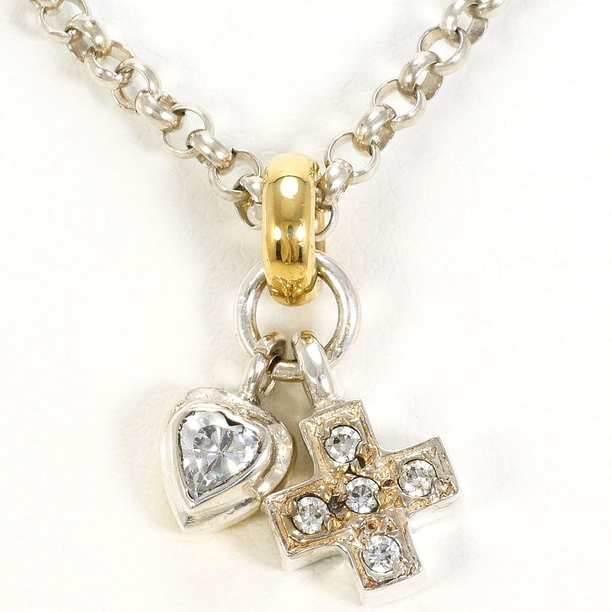 フォリフォリ Folli Follie K18YG シルバー925 ネックレス ライン 