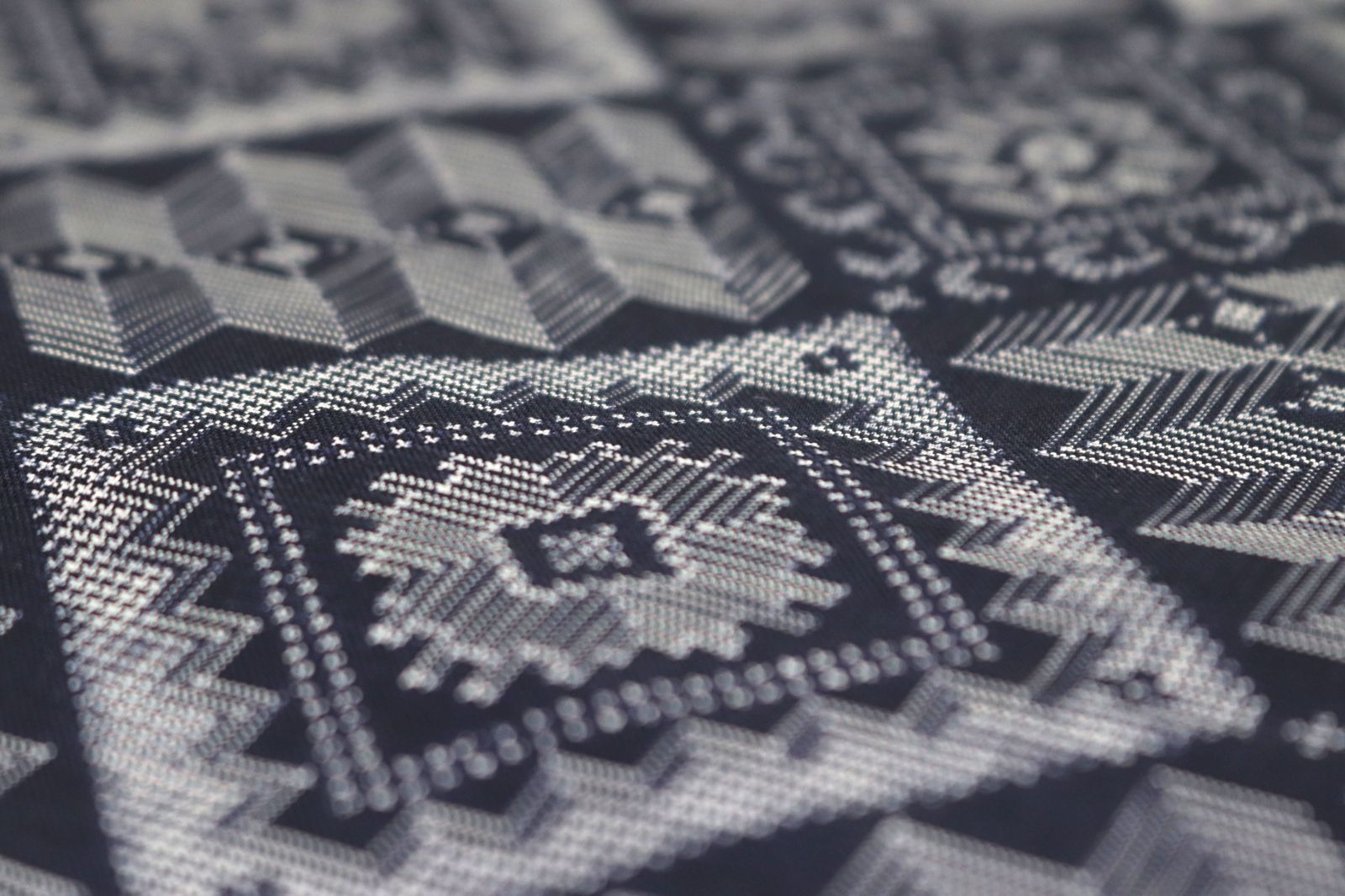 正藍染め 龍郷柄