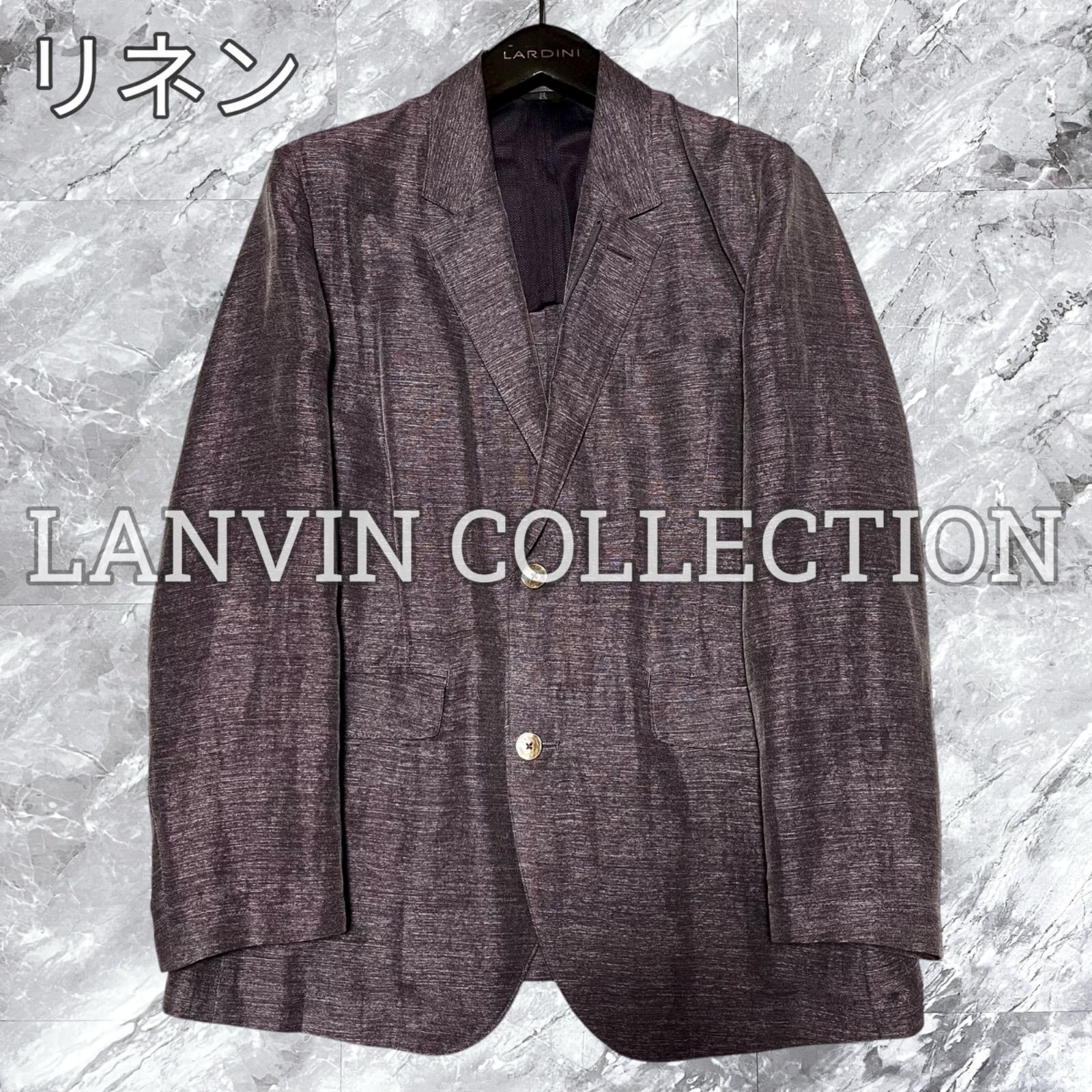 LANVIN COLLECTION リネン テーラードジャケット M 〜L イタリア製
