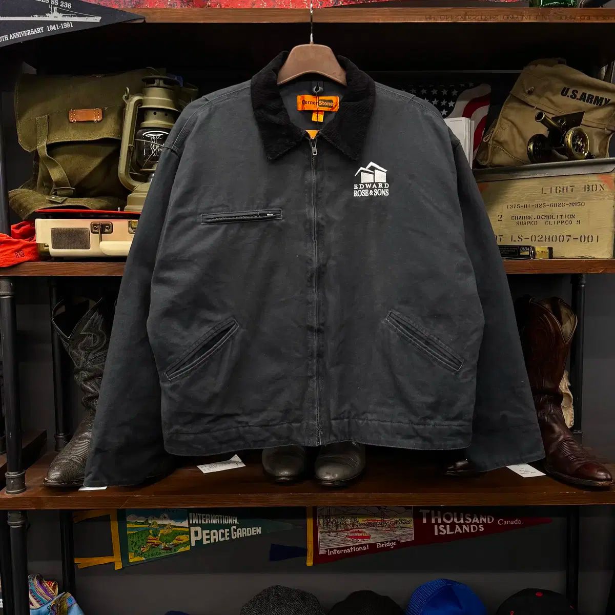 90s USA ヴィンテージ ブランケットライニング ウォーク デトロイト ジャケット