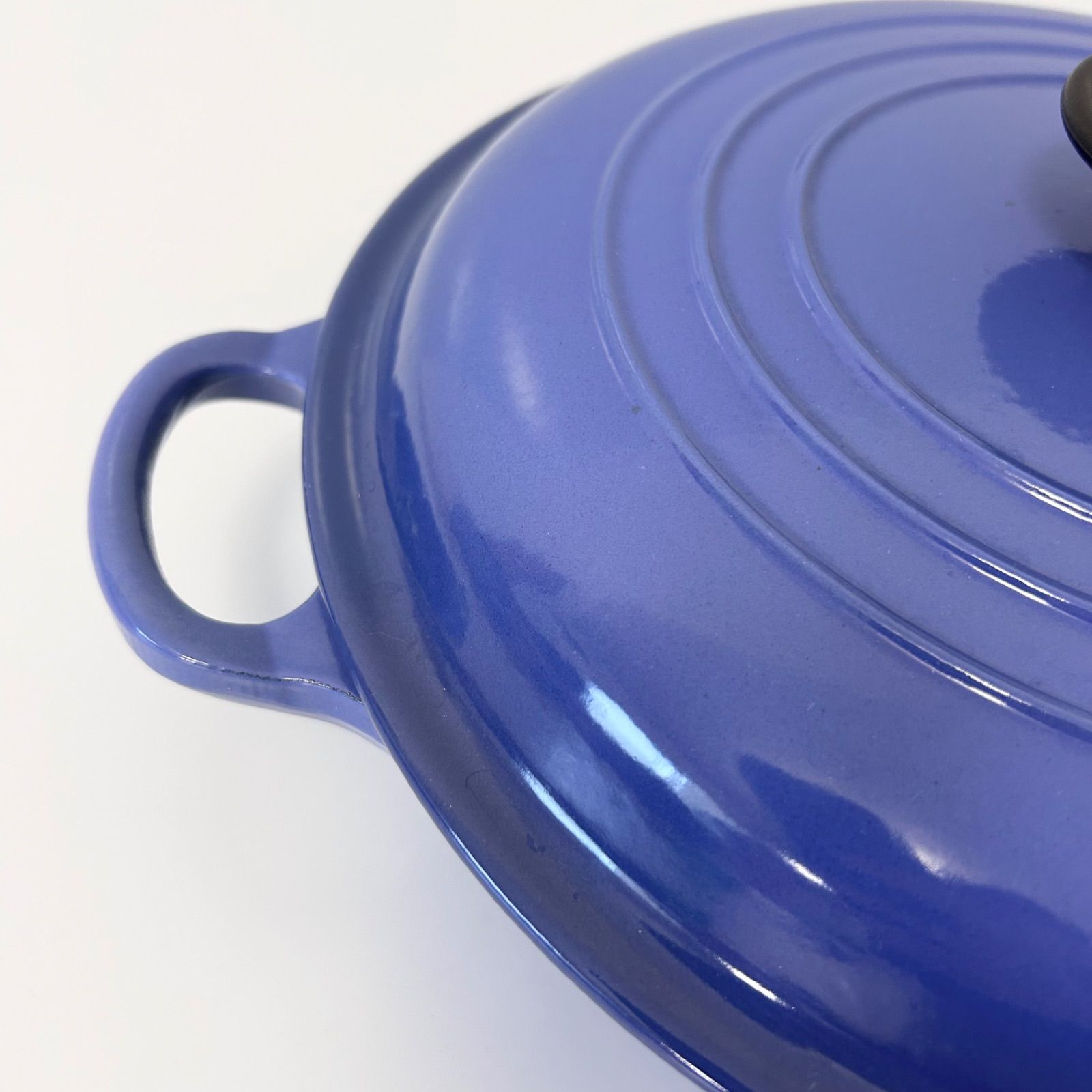 Le Creuset ル クルーゼ ビュッフェ キャセロール 26cm ブルー 青 両手鍋 鋳物