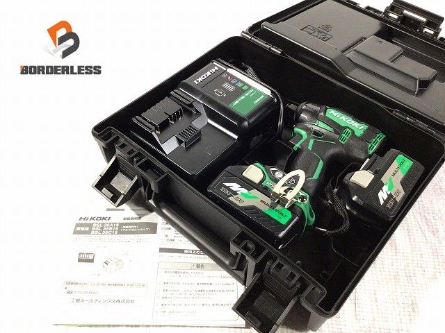 HiKOKI ハイコーキ 36V コードレスインパクトレンチ WR36DC 2XP バッテリ2個 36V 2.5AH 充電器 充電式 マルチボルト118483