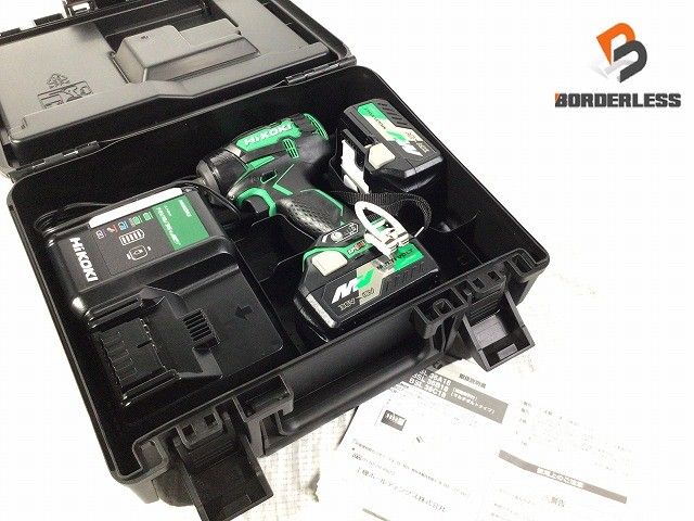 HiKOKI ハイコーキ 36V コードレスインパクトレンチ WR36DC 2XP バッテリ2個 36V 2.5AH 充電器 充電式 マルチボルト118483