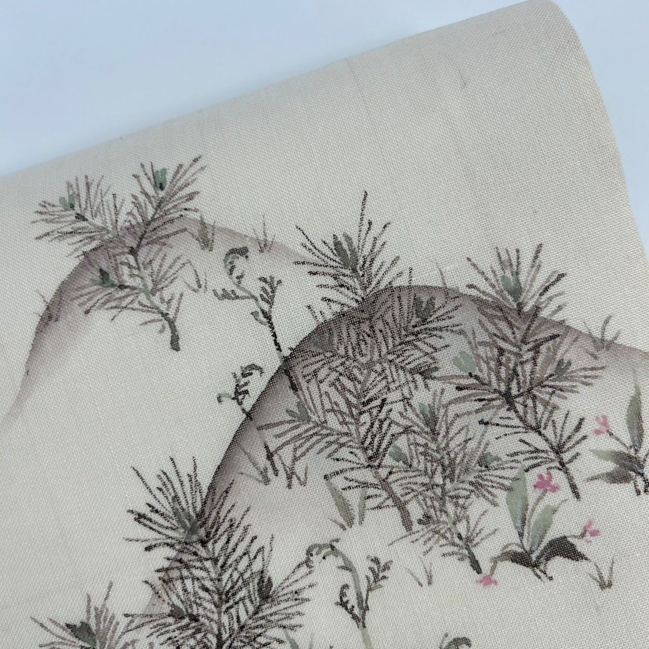 名古屋帯 正絹 紗紬 遠山 花草の染め 九寸 MA-933 - メルカリ