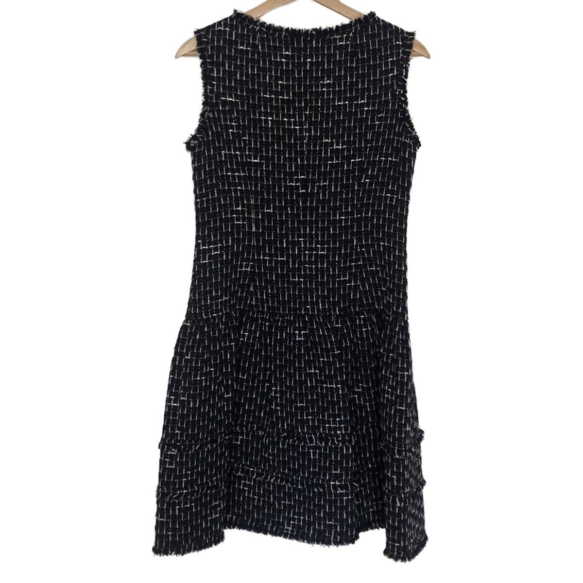 お値下げRene ルネ38 ワンピース　【美品】ネイビー Rene(ルネ) ワンピース サイズ38 M レディース - ダークネイビー×白