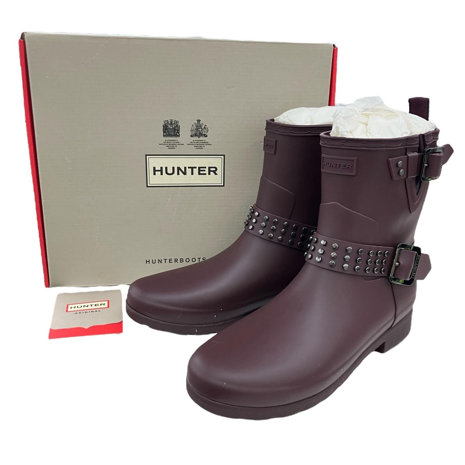 アザラシ※HUNTER レインブーツ カーキ 23cm hunter ハンター レイン