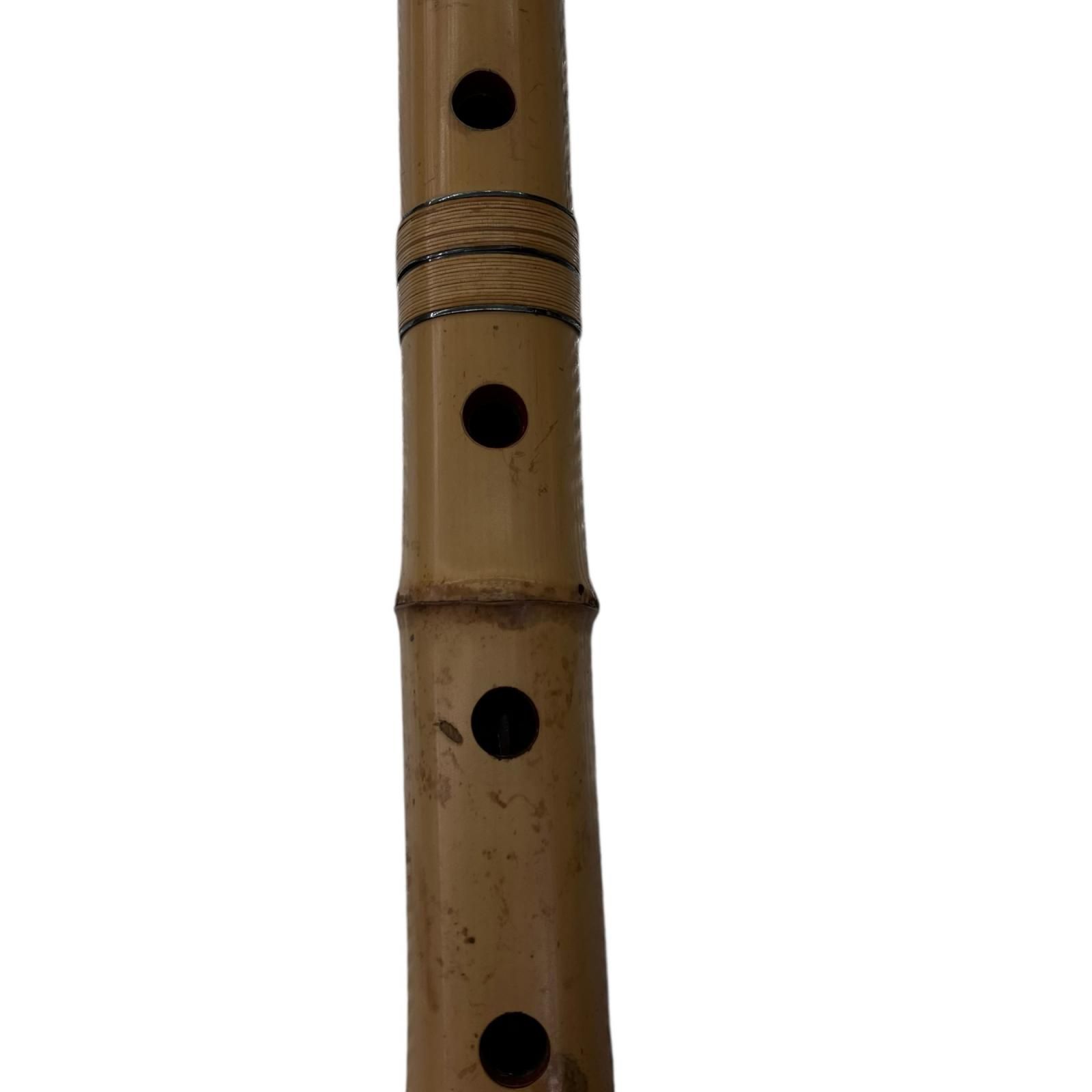  186000 精翠 在銘 篁山調 尺八 55 5 cm 銀越 尺八本体 尺八