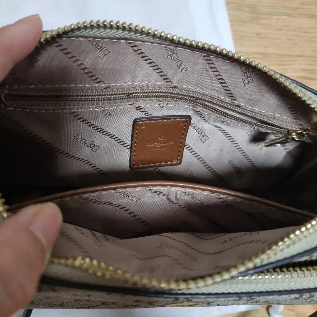  Elegance モノグラム クロスバッグ メッセンジャーバッグ ショルダーバッグ