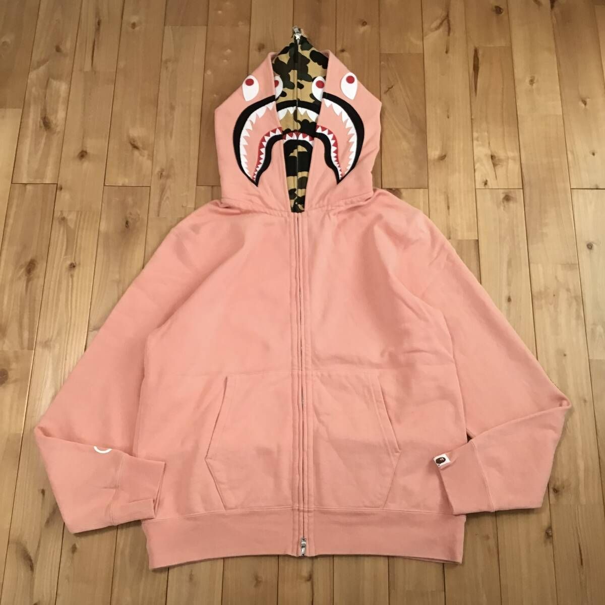 ☆XL☆ ダブル シャーク パーカー サーモン Double shark full zip 