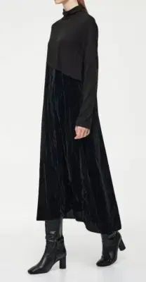 VOV ボブ アシンメトリー ツアーベルベット ハイネック ONE PIECE ポール1221