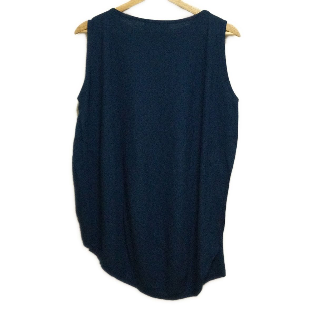 ENFOLD エンフォルド チュニック サイズ38 M レディース - ブルー ノースリーブ アシンメトリー