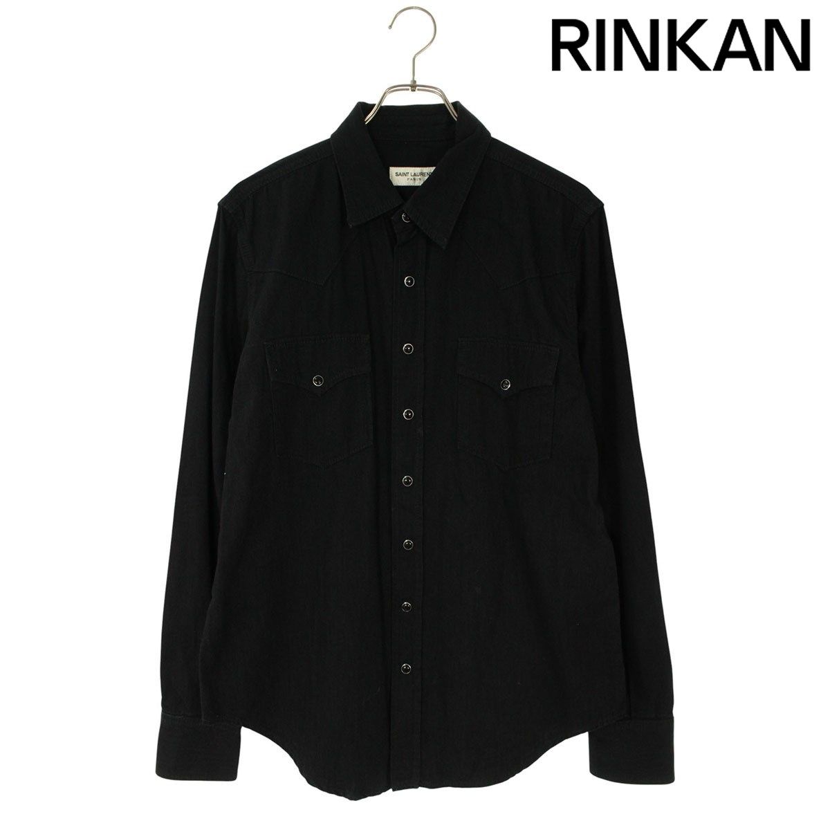 サンローランパリ 597059 YM 881 ウエスタン長袖シャツ メンズ L