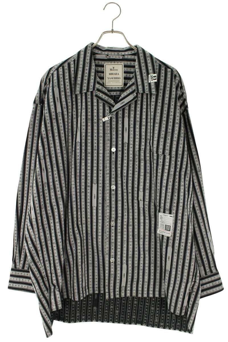 ミハラヤスヒロ オーバーサイズストライプ長袖シャツ メンズ 44
