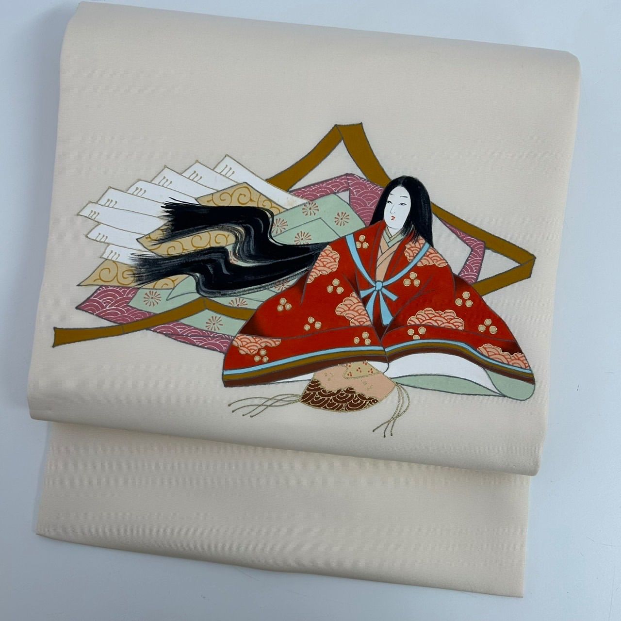 名古屋帯 正絹 塩瀬 染め 姫 九寸 MA-935 - メルカリ