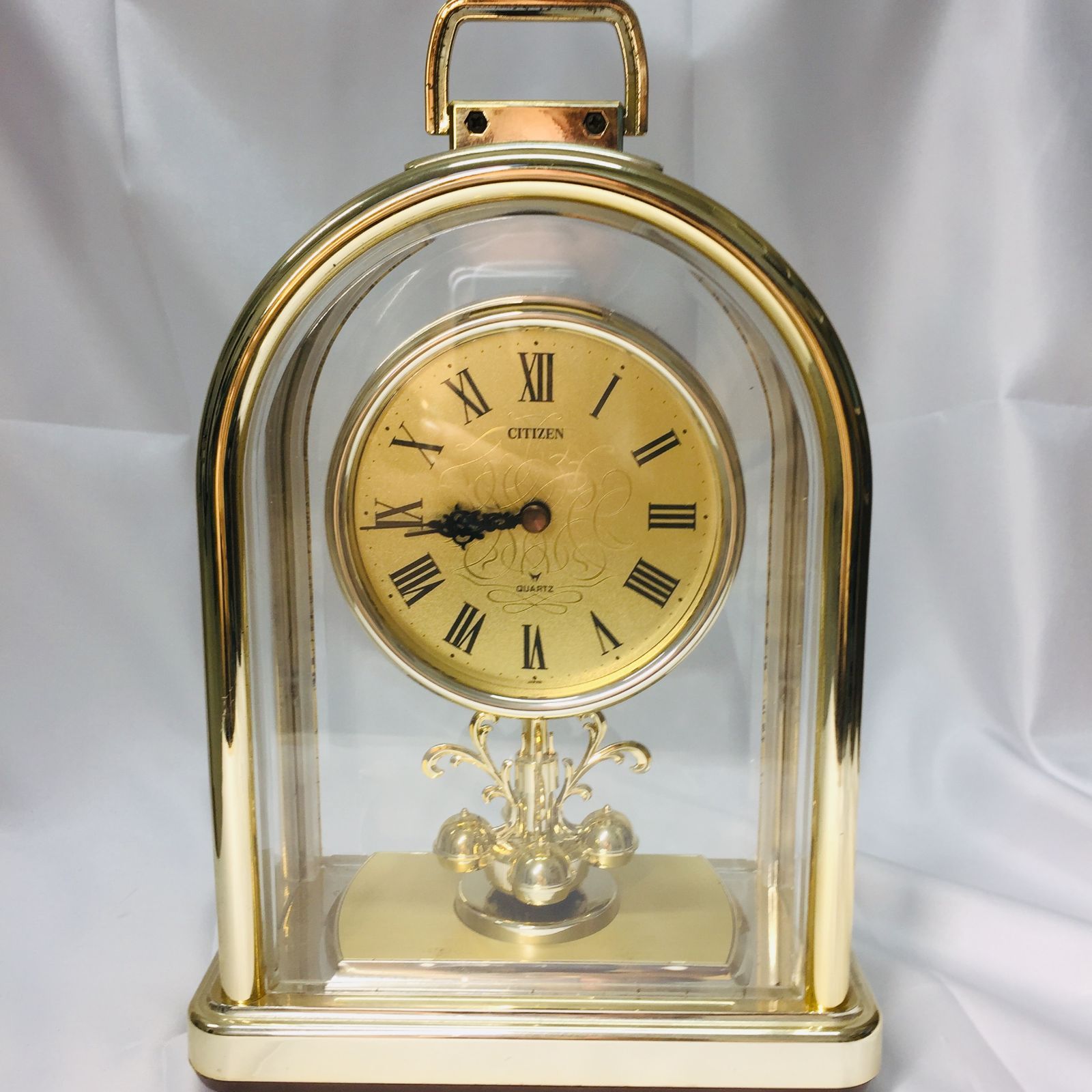 S【稼動品】シチズンクオーツ CITIZEN 回転時計 置き時計 インテリア