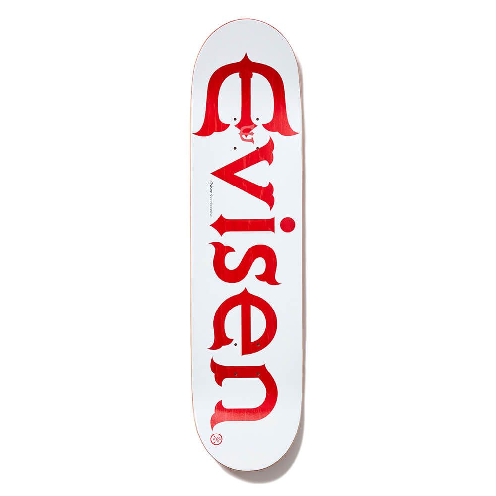  EVISEN DECK エビセン デッキ TEAM EVI-LOGO RED 8.25 スケートボード スケボー デッキ パーツ スケートボード