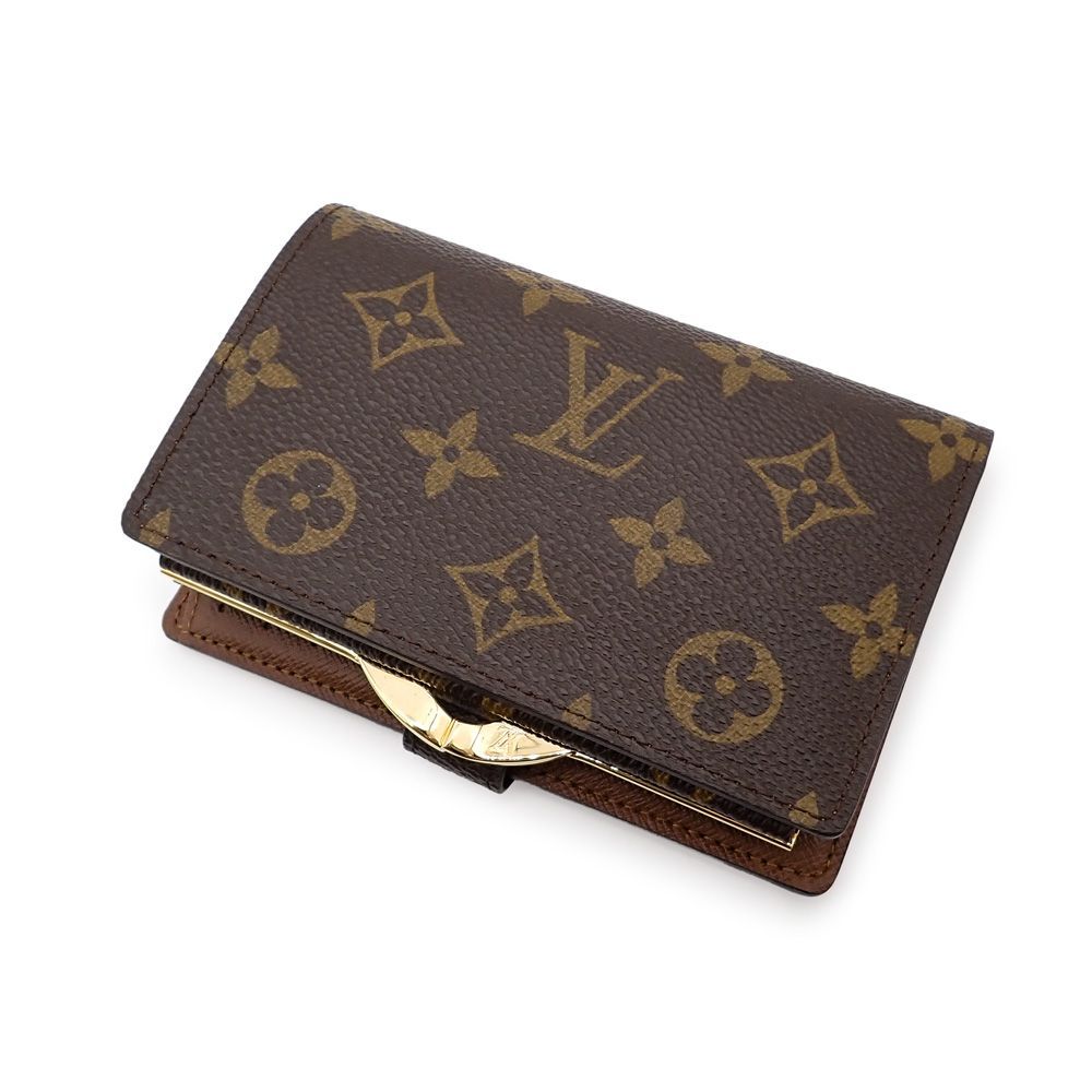 ルイヴィトン ポルトフォイユ ヴィエノワ 折り財布 レディース がま口