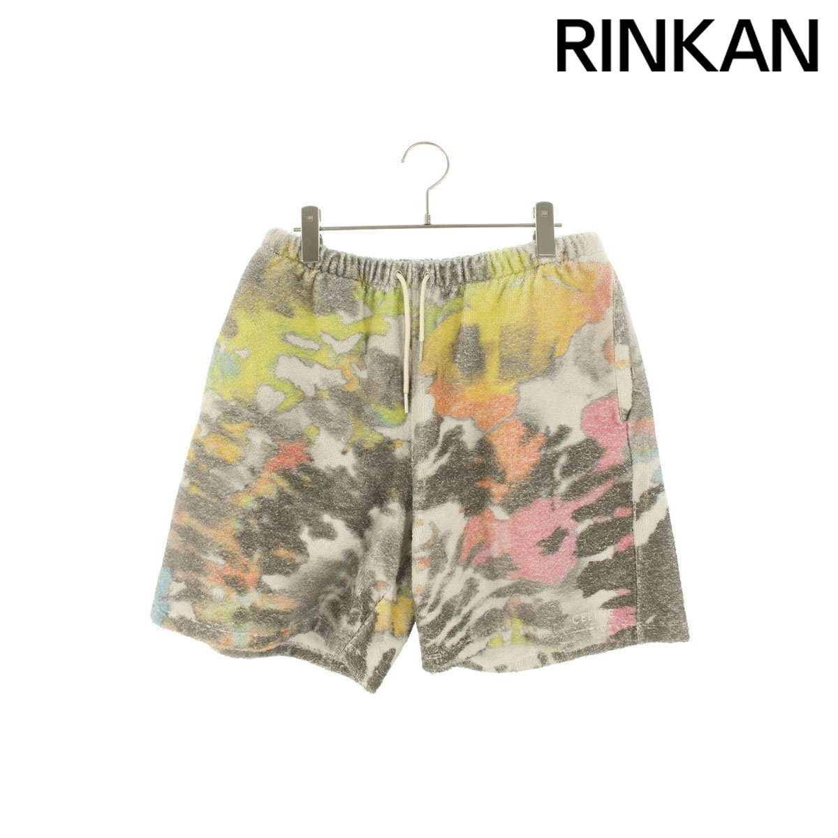 セリーヌ 2Z709727Y.14MO タイダイ柄テリーコットンハーフパンツ メンズ M