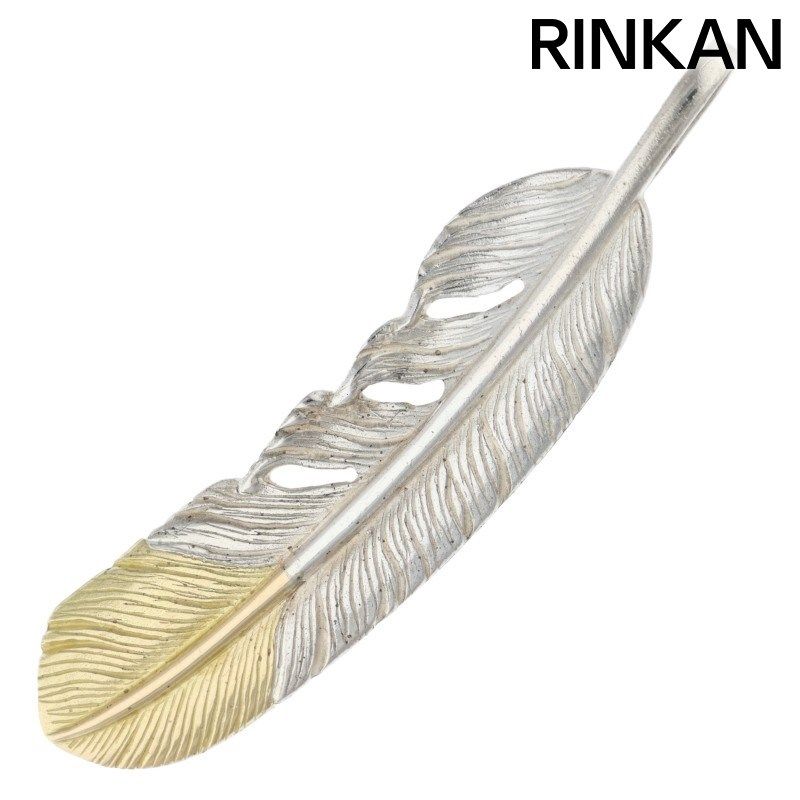 タディアンドキング SVフェザー剣先K18 Lサイズ 左向きネックレストップ メンズ L