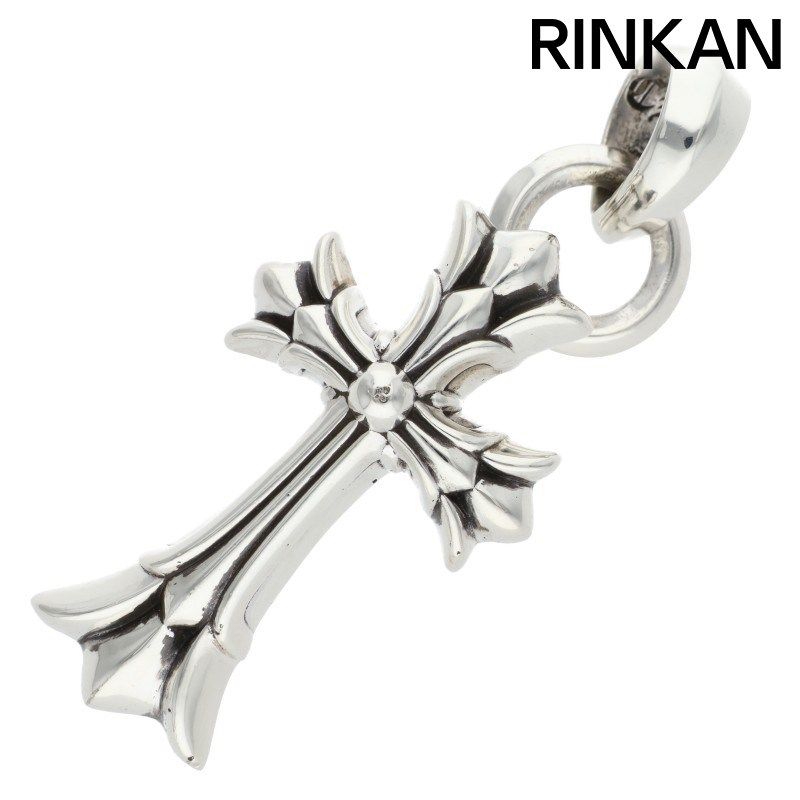 クロムハーツ DBL CH CRS SML W BALE スモールダブルCHクロス シルバーネックレストップ メンズ