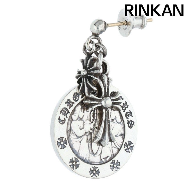 クロムハーツ ER ANGEL MEDAL シルバードロップピアス メンズ