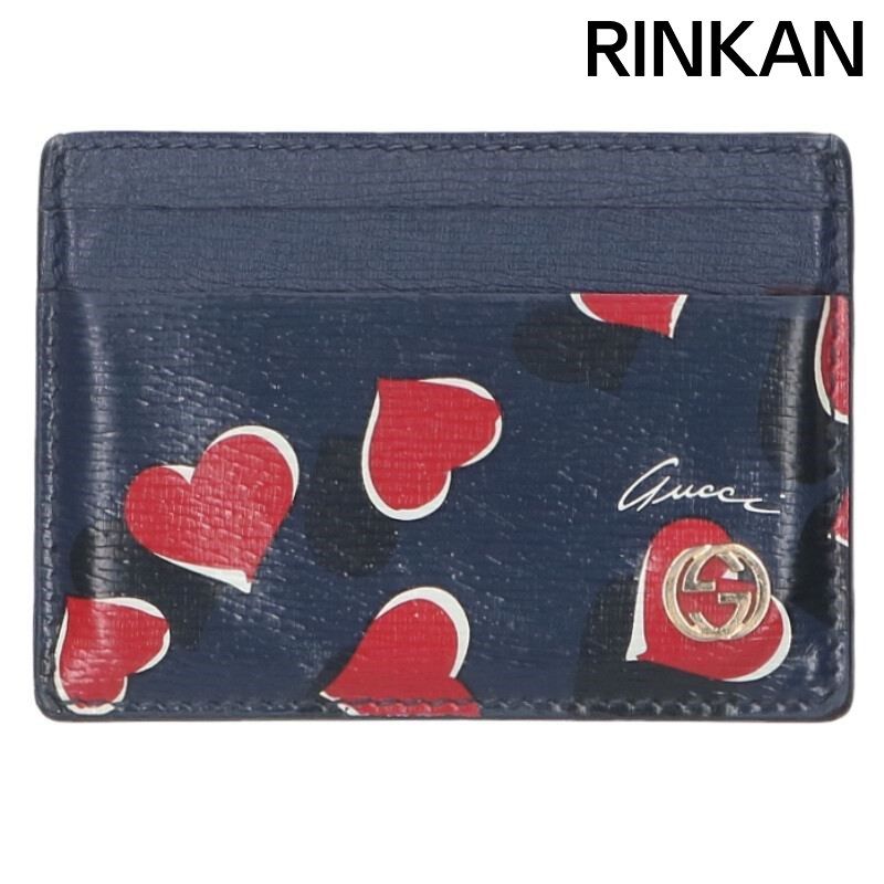 グッチ インターロッキングハートプリントカードケース メンズ - メルカリ