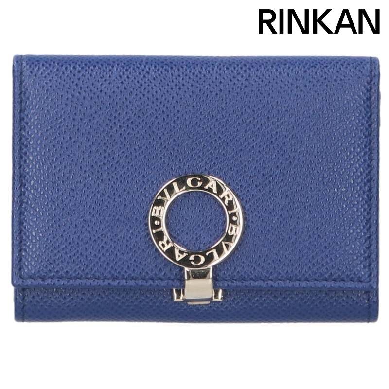 ブルガリ ビーゼロワン 金具付きレザーカードケース メンズ