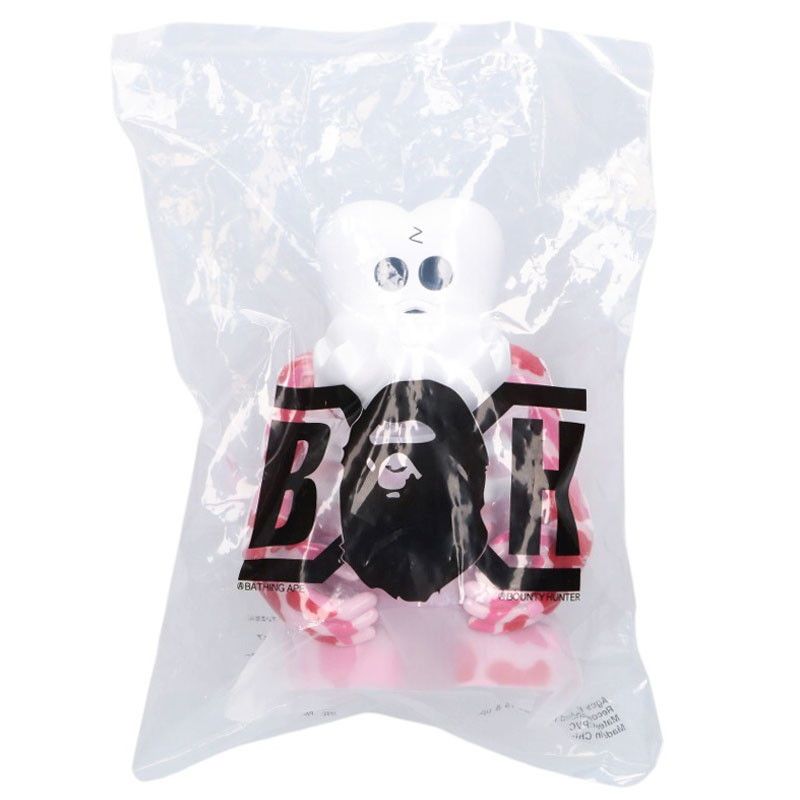 BAPE X BOUNTY HUNTER ABCカモ柄 スカルくん BAPE®︎とBOUNTY HUNTER SKULL KUN FIGURE 名作“スカルくん”がABC CAMO