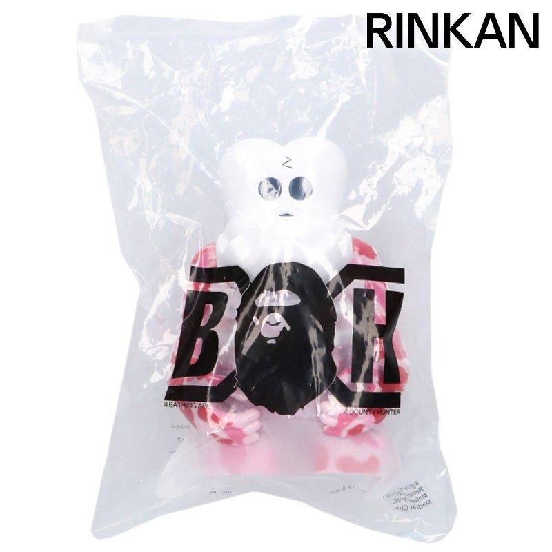 アベイシングエイプ ×バウンティーハンター BOUNTY HUNTER ABC CAMO SKULL-KUN カモ柄スカルくんフィギュア メンズ