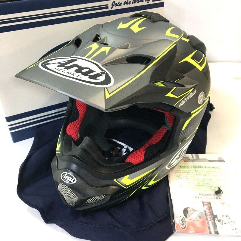Arai アライ VX-4 V-CROSS4 オフロードヘルメット 除菌消臭済 XLサイズ