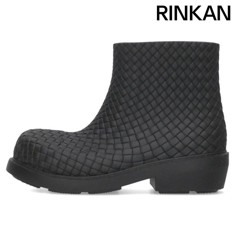 ボッテガヴェネタ PUDDLE イントレチャートパドルラバーレインブーツ